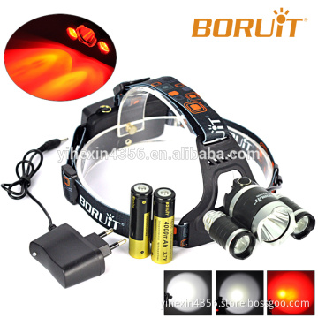 BORUIT RJ-3000 Powerful Red Light Headlamp for Hunting